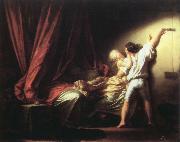 Jean-Honore Fragonard the bolt painting